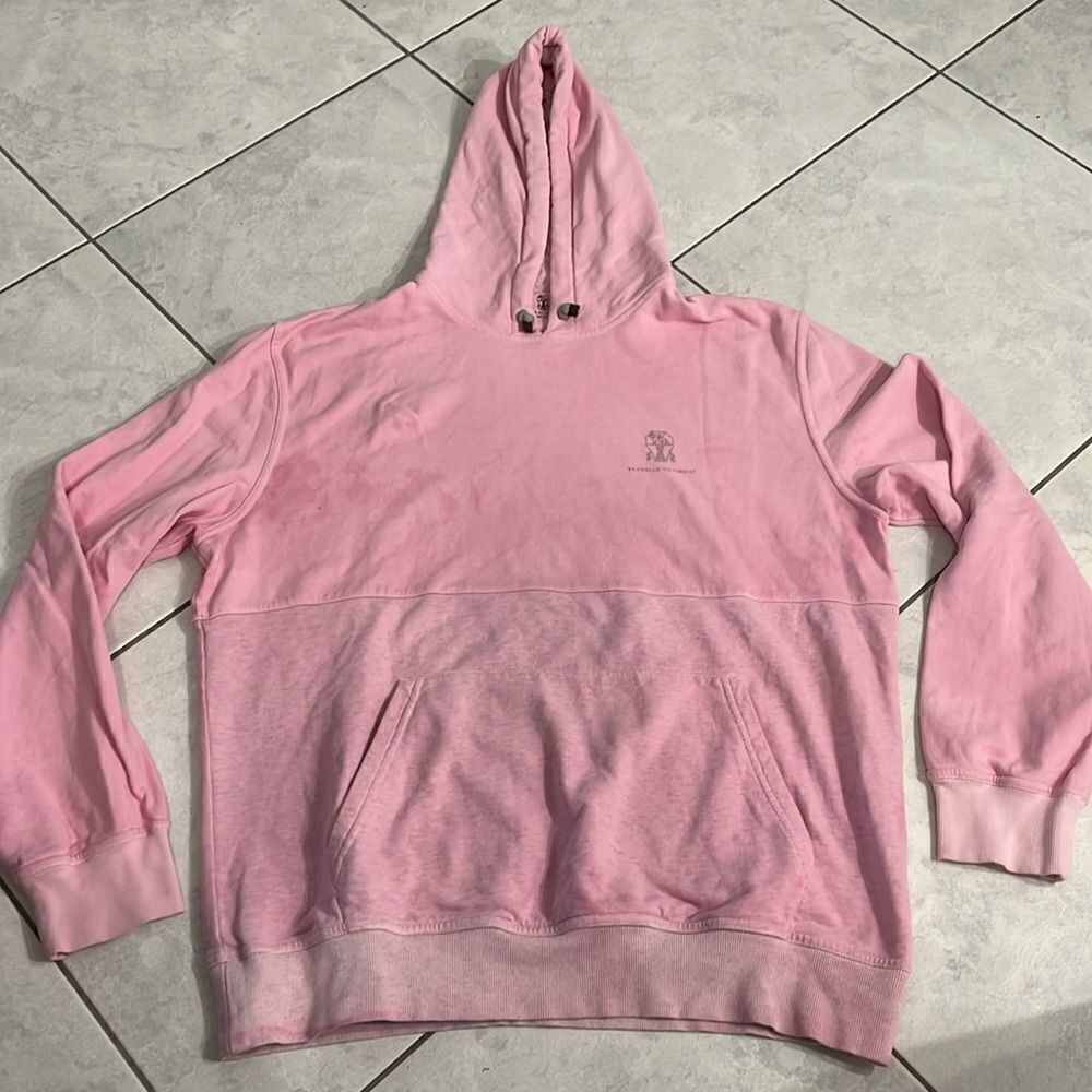 BRUNELLO CUCINELLI distressed men hoodie